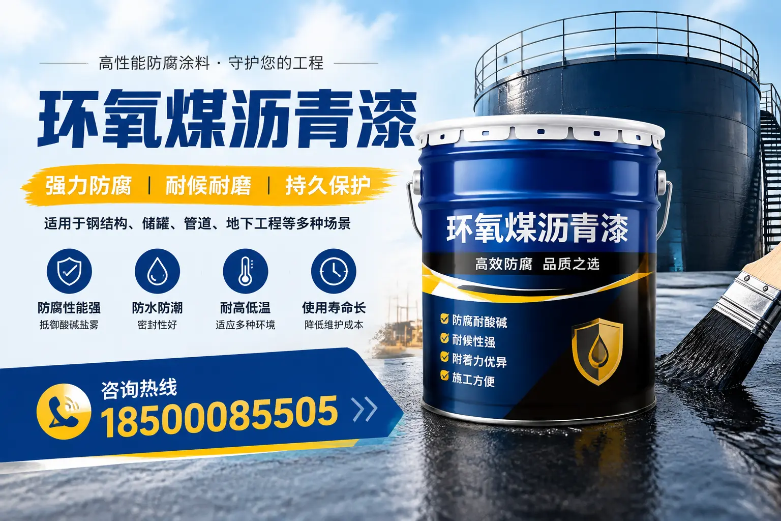 环氧煤沥青漆在工业中的应用，毕节企业的选择